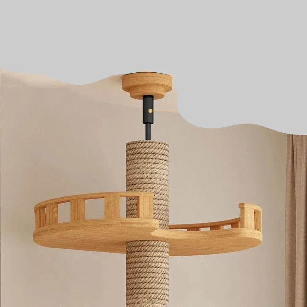 Árbol para gatos de madera XXL